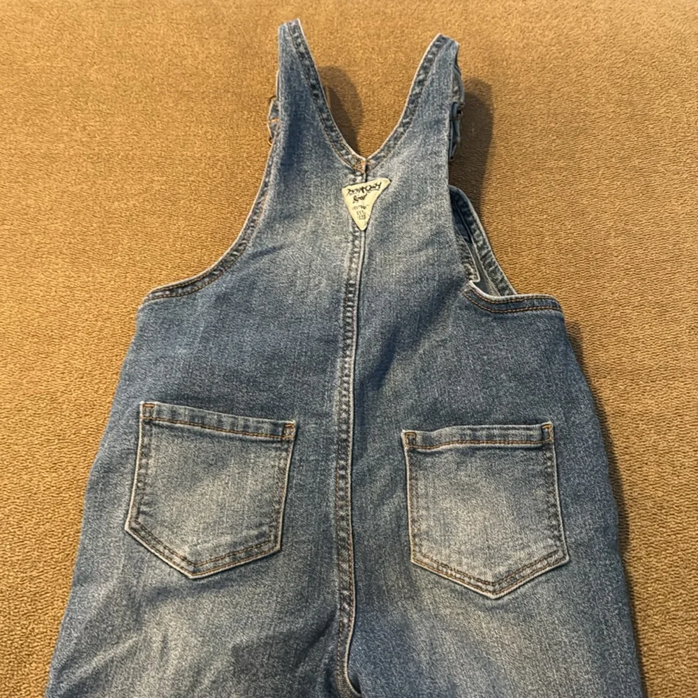 Oshkosh Bgosh Original girls cutie denim‎ overalls Size 3T Embroidered (TD)